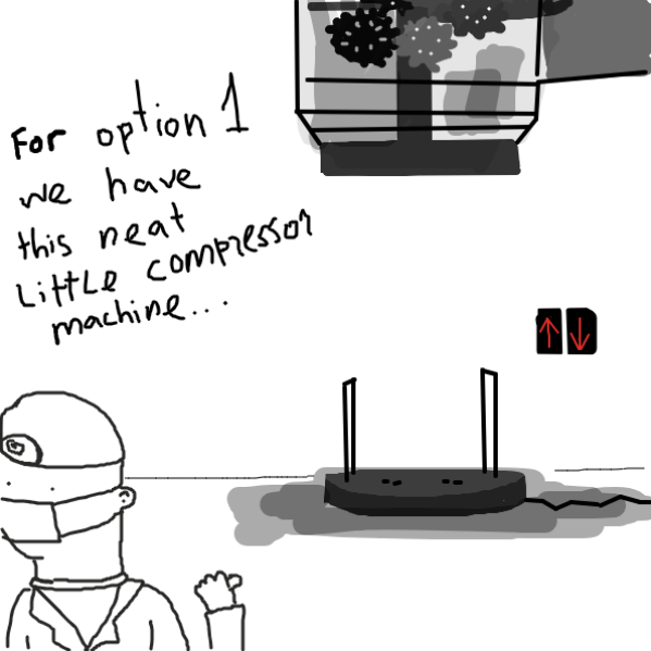 Drawing in Long Neck Luke II by Robro