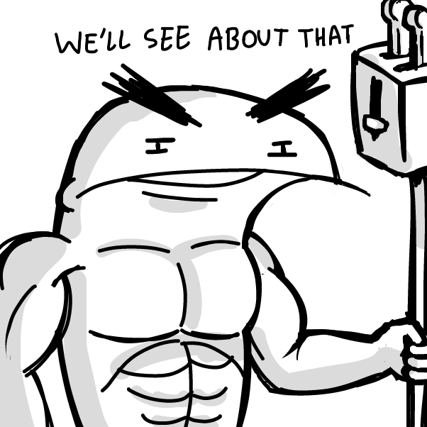 Drawing in Giggles, master of the toaster by 🔲