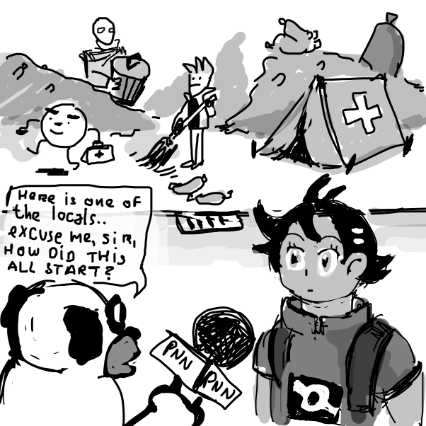 Drawing in After the storm by peyoalt