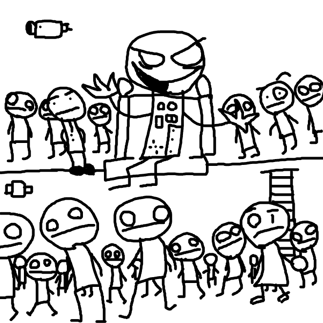 Drawing in random carp  by garfield