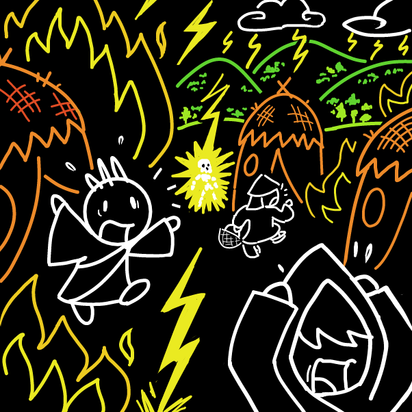 Drawing in Thunder God Shenanigans  by 🔲