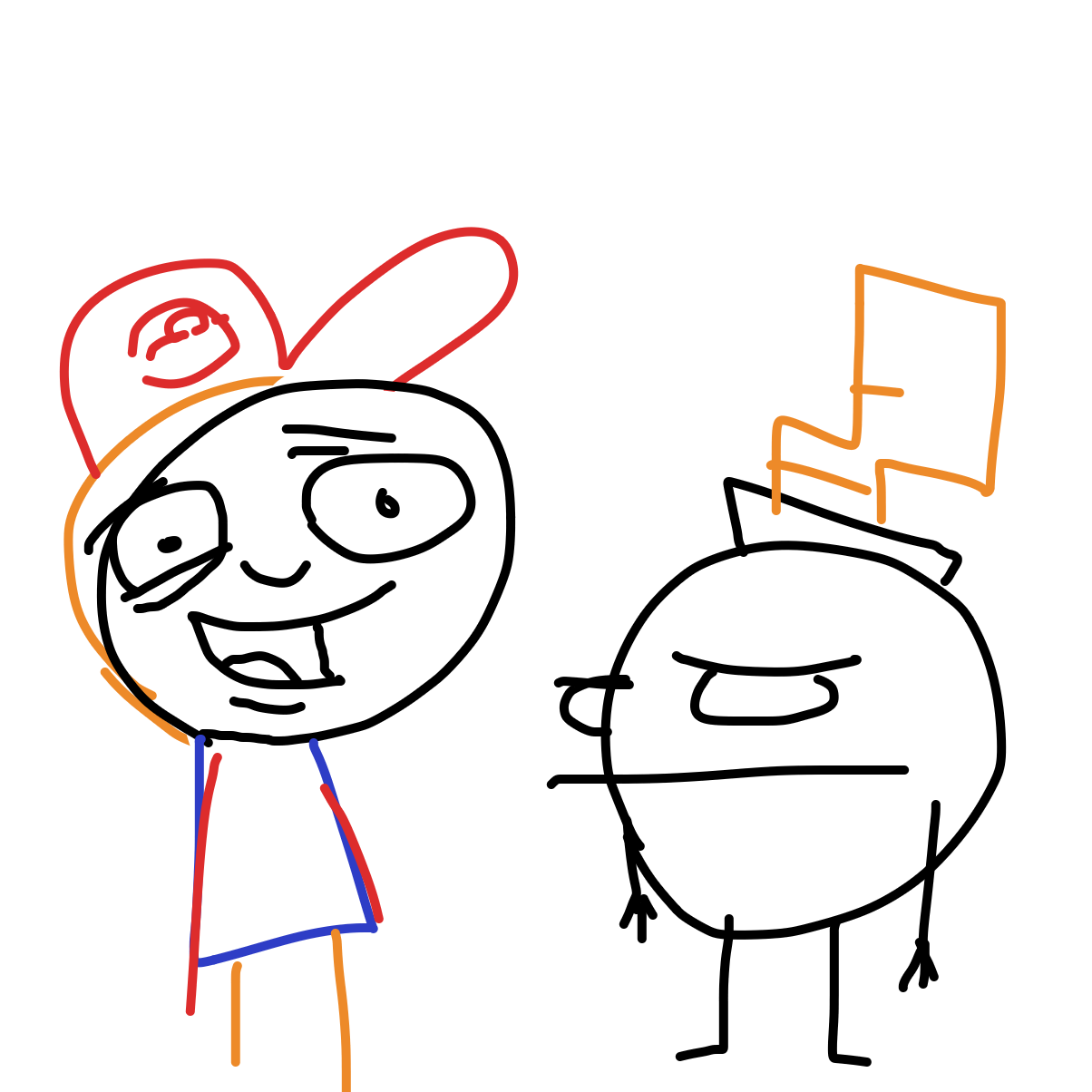 Drawing in fursona :p by SupBomb