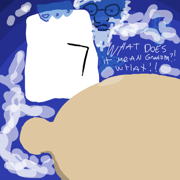 Drawing in Mr. Eli And The Ghost Grandpa by EvanIsHere