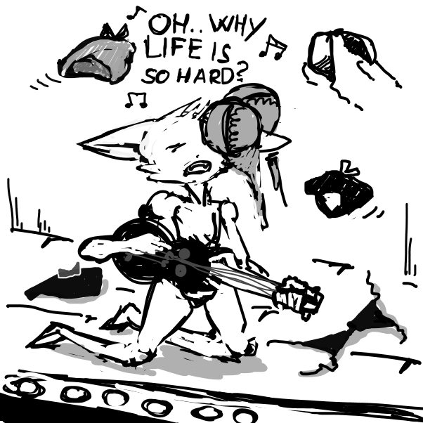 Drawing in I'm just a cat by peyoalt