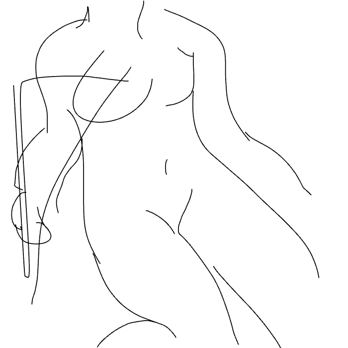 Drawing in Me literally not trying, 2 min timer, Go XD by Davidguyette