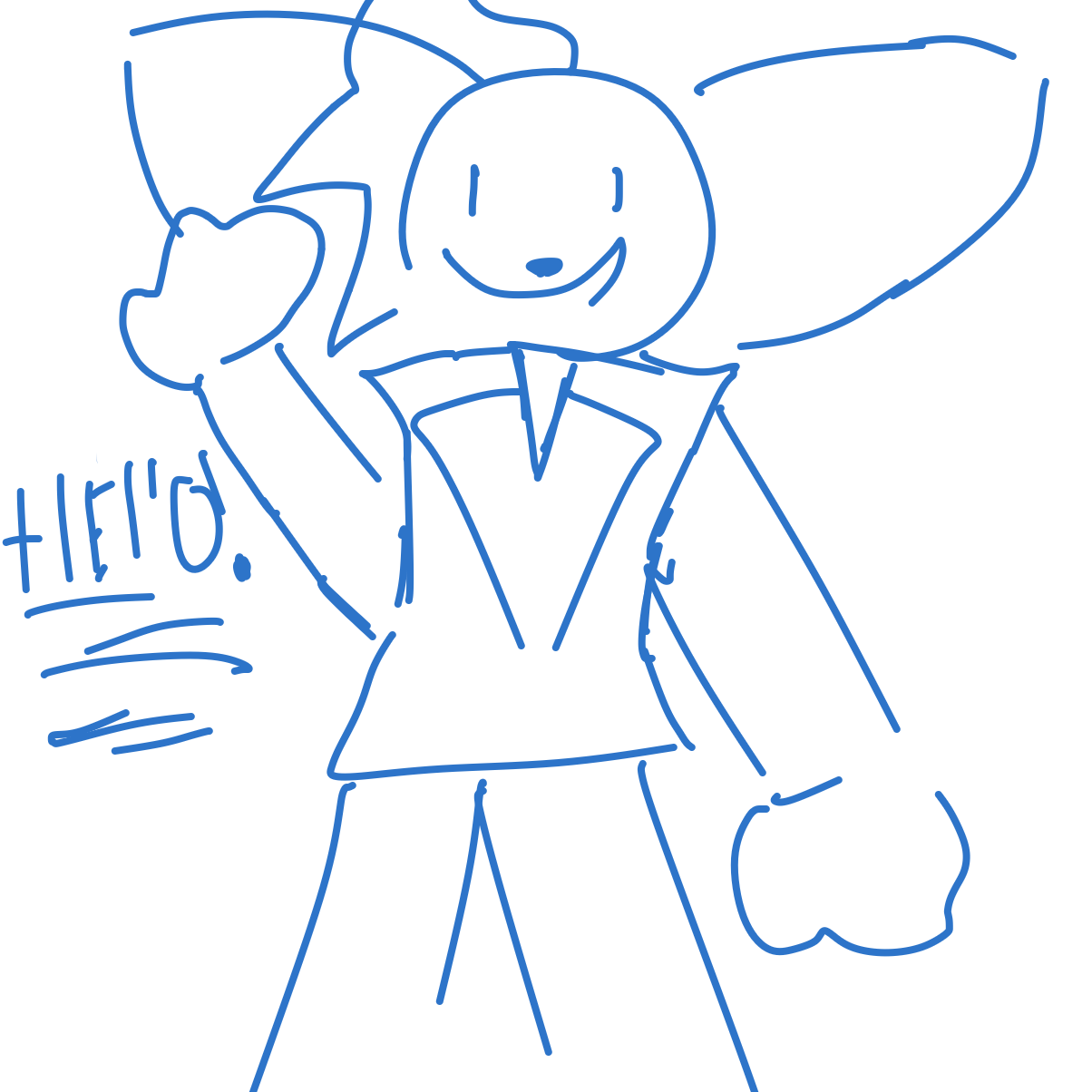 Drawing in whats up by Rainbowfox_