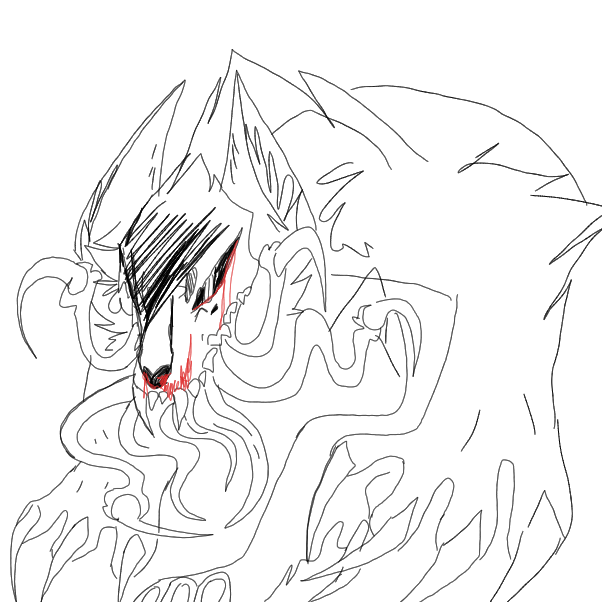 Drawing in spooky faces by OneWithTheShadows