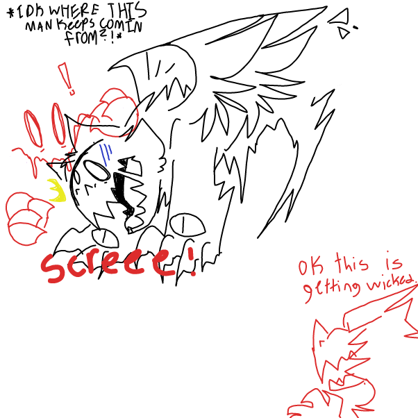 Drawing in Wounded severely.. by OneWithTheShadows