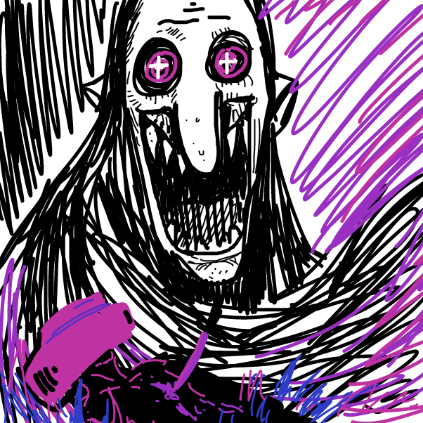 Drawing in FALSE POSITIVE DEATH by Hacknpaint