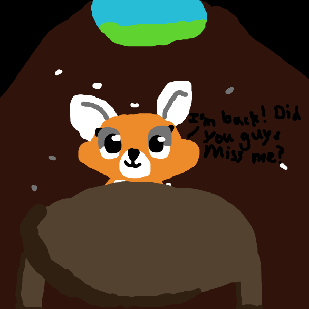 Drawing in I'm back by lovelyfox123