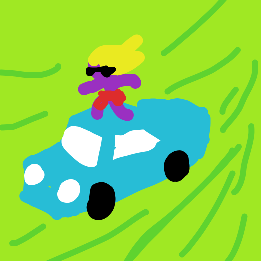 First panel in Carsurfer drawn in our free online drawing game