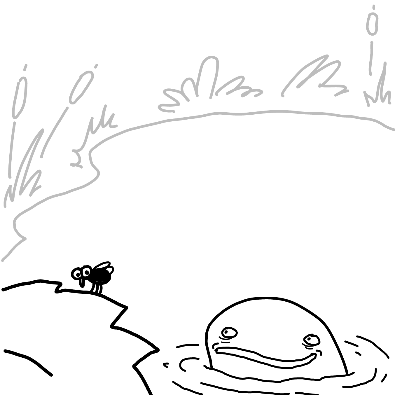 Drawing in DEATH TO PJ by Wizard Croissant