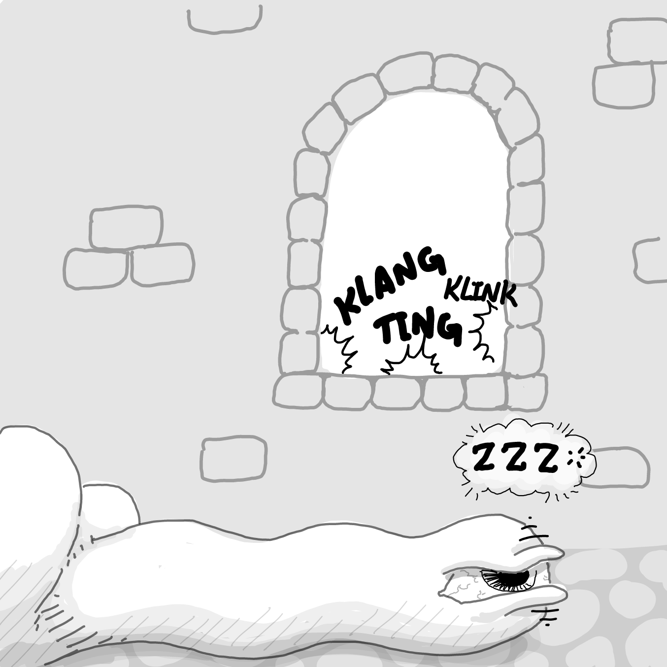 Drawing in DEATH TO PJ by Wizard Croissant