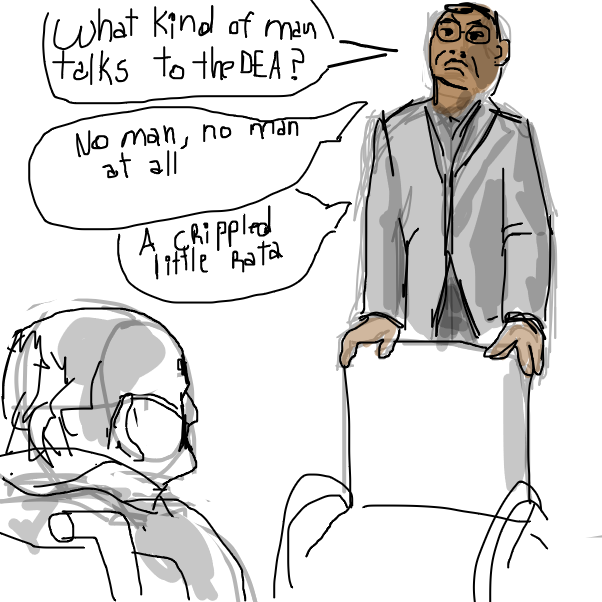 Drawing in DEATH TO PJ by RafaelH