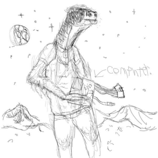 Drawing in Computers in space. by YARF