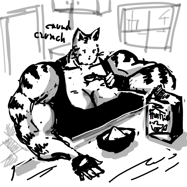 Drawing in Frosties by Peyocay