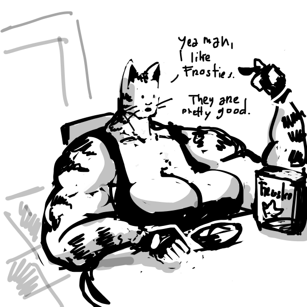 Drawing in Frosties by peyoalt