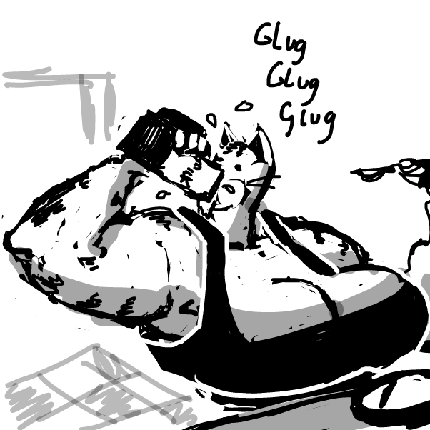 Drawing in Frosties by Peyocay