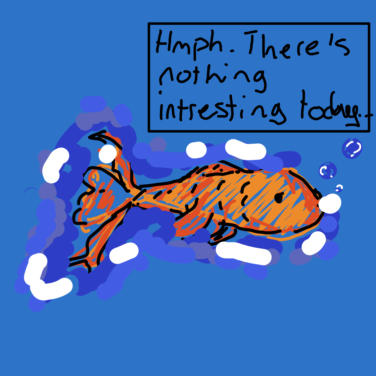 First panel in first comic drawn in our free online drawing game