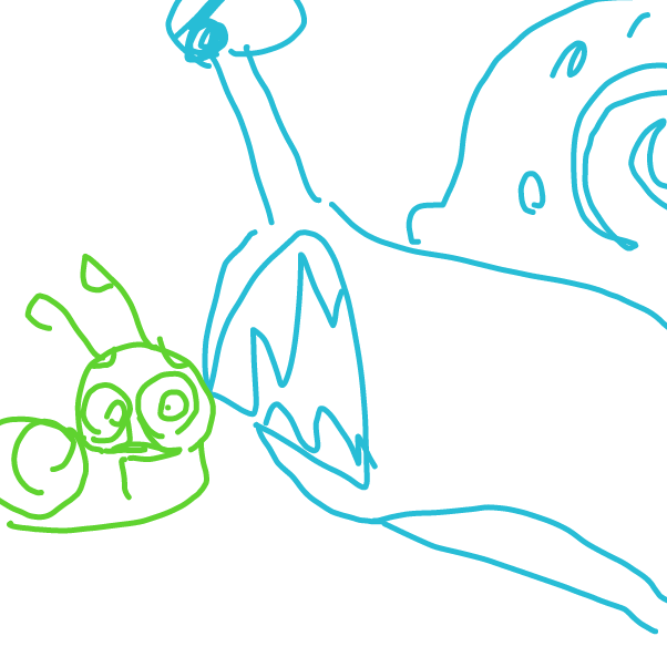 Drawing in snail by Altairrr