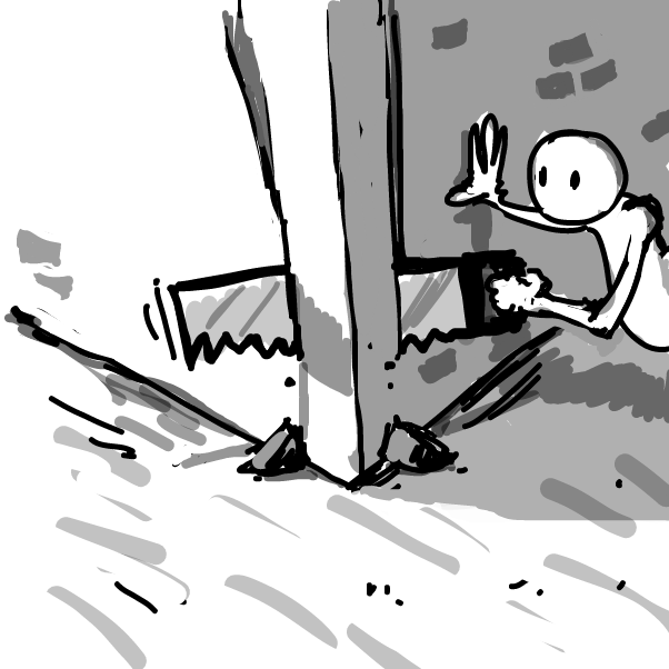 cut corners - Online Drawing Game Comic Strip Panel by Peyocay