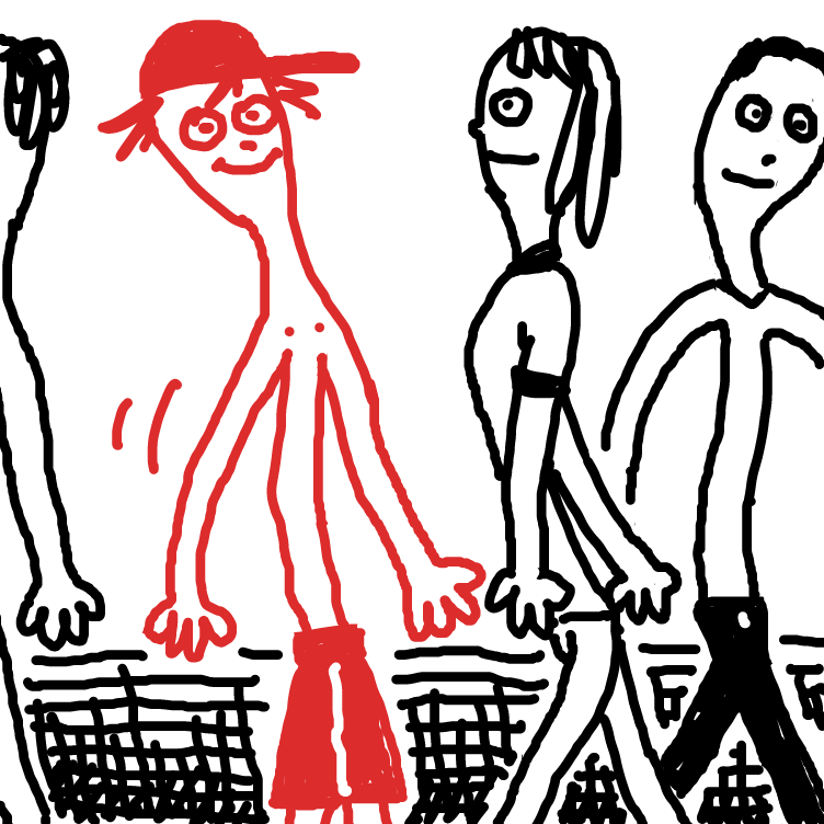 Drawing in DEATH TO PJ by nooz