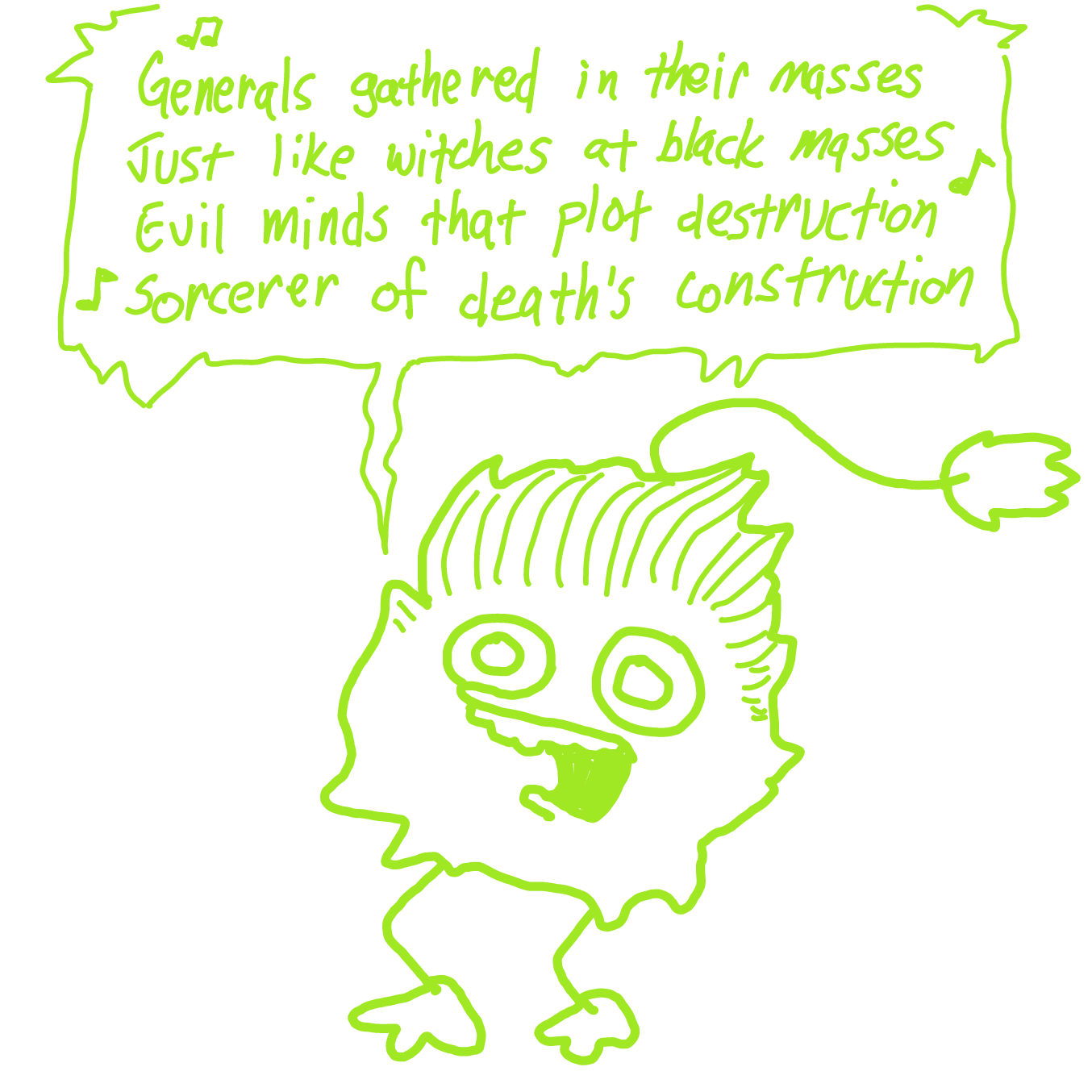 Drawing in My sing monter by Wizard Croissant