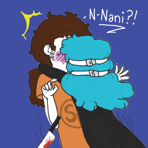 tis a hug - Online Drawing Game Comic Strip Panel by Aesthetic Bagel