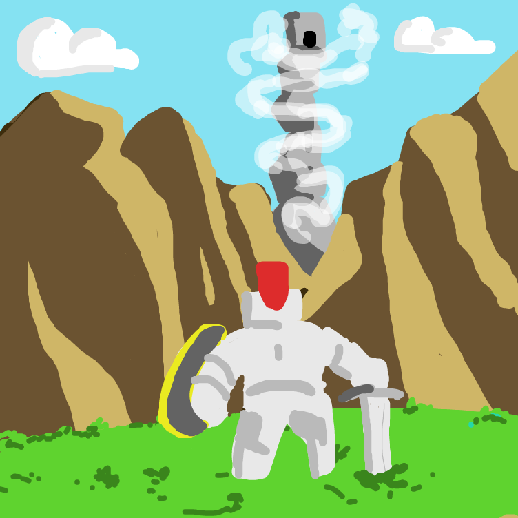 Drawing in Brave Knight by seto