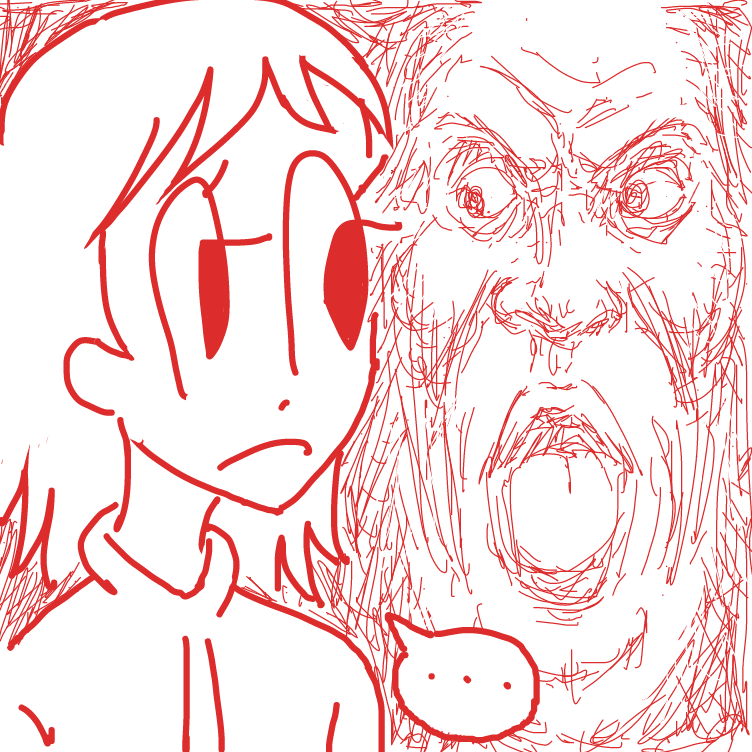 Drawing in DEATH TO PJ by nooz