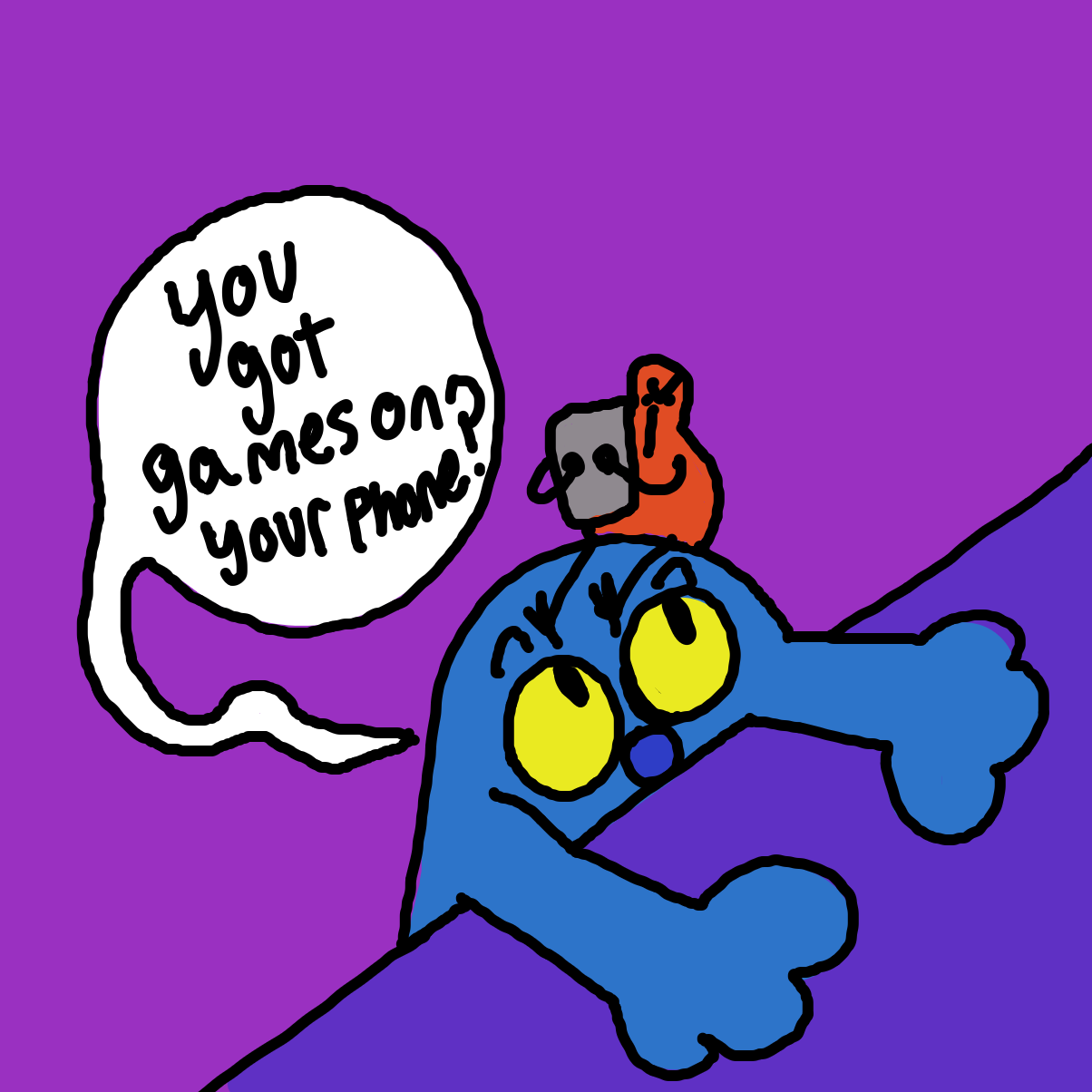 First panel in First Jam drawn in our free online drawing game