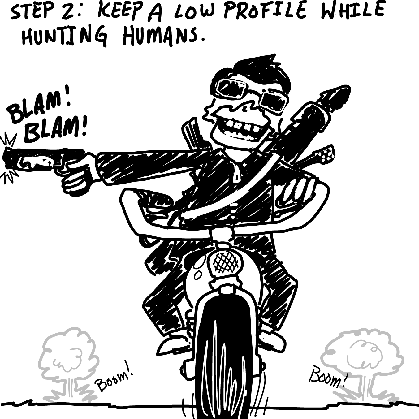 Drawing in human extermination by Wizard Croissant