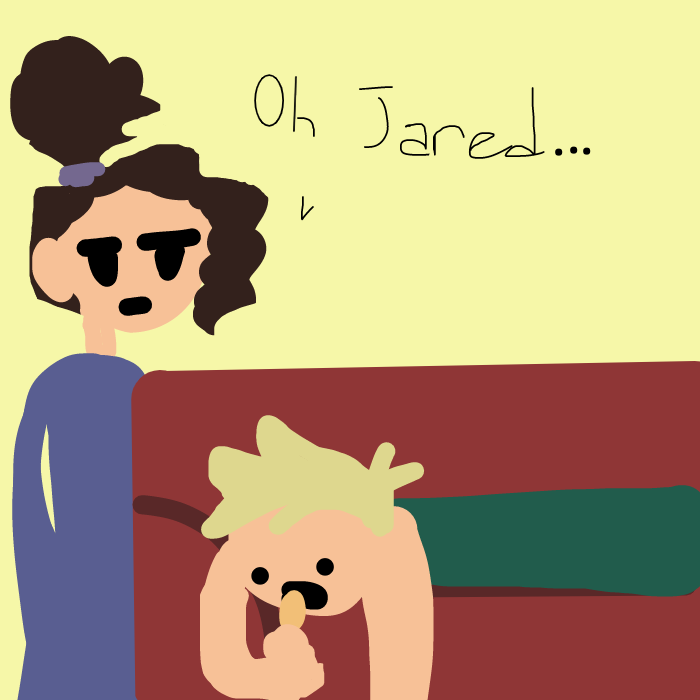 Drawing in Couch Potato by Cotton Candicorn