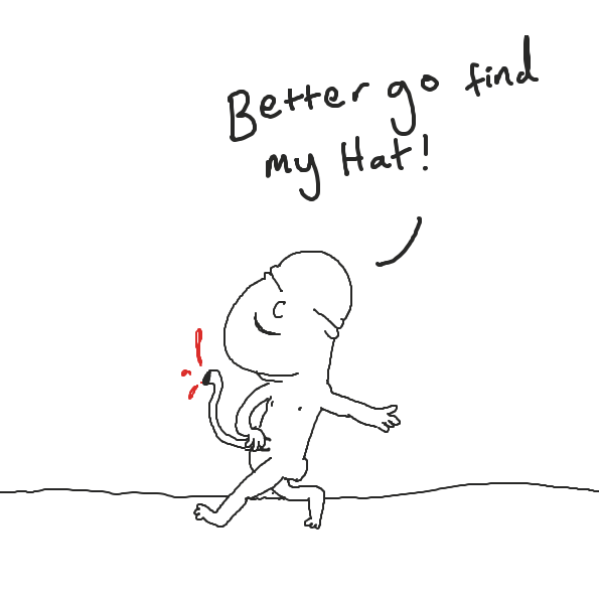 Captain fetus needs his captain hat - Online Drawing Game Comic Strip Panel by joshyouart