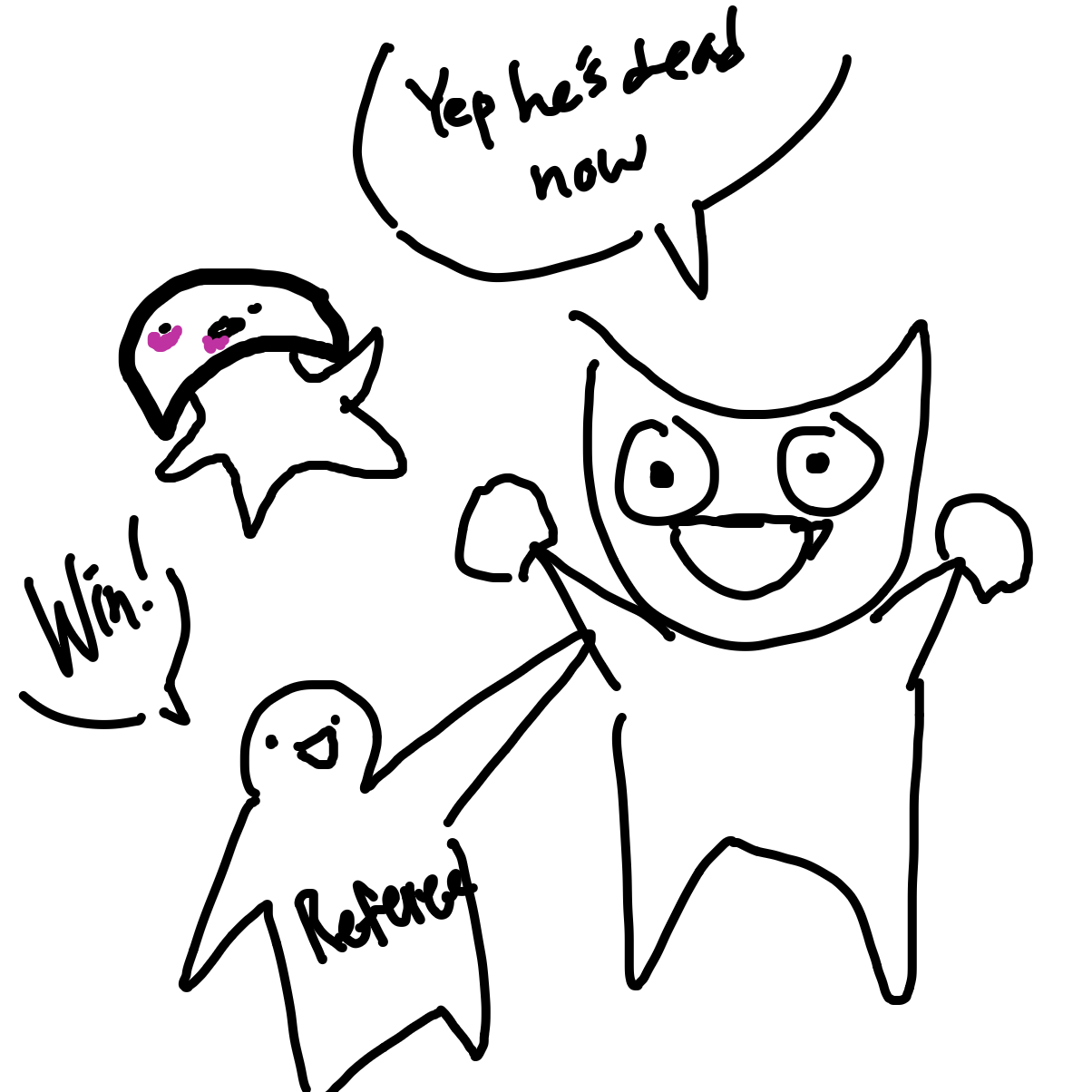 Win! - Online Drawing Game Comic Strip Panel by zlinza