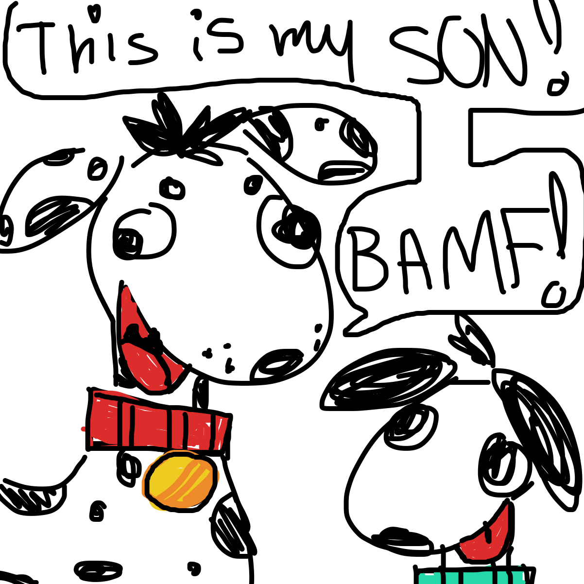 Drawing in Boof’s son by Razputin