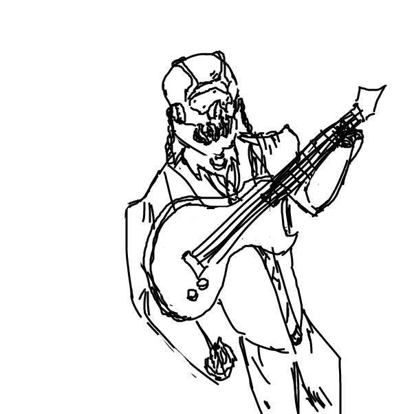 Drawing in i can only think of musicians by World Class Hater