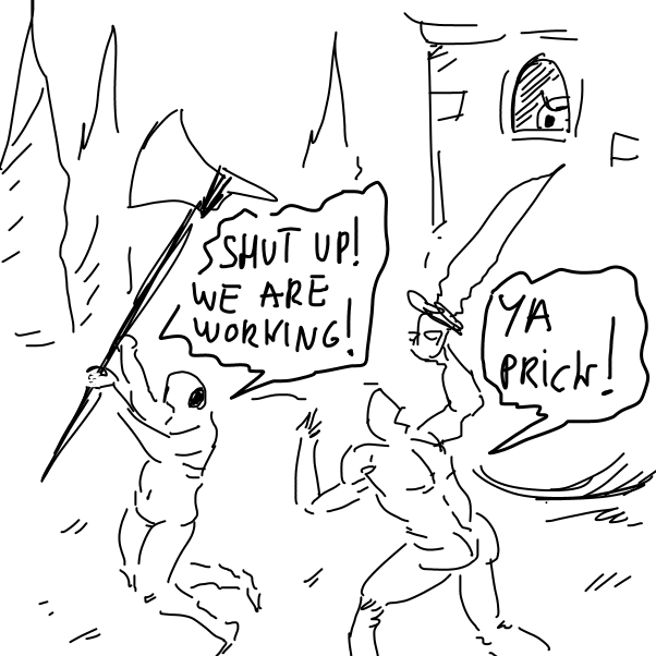 Drawing in DEATH TO PJ by peyoalt