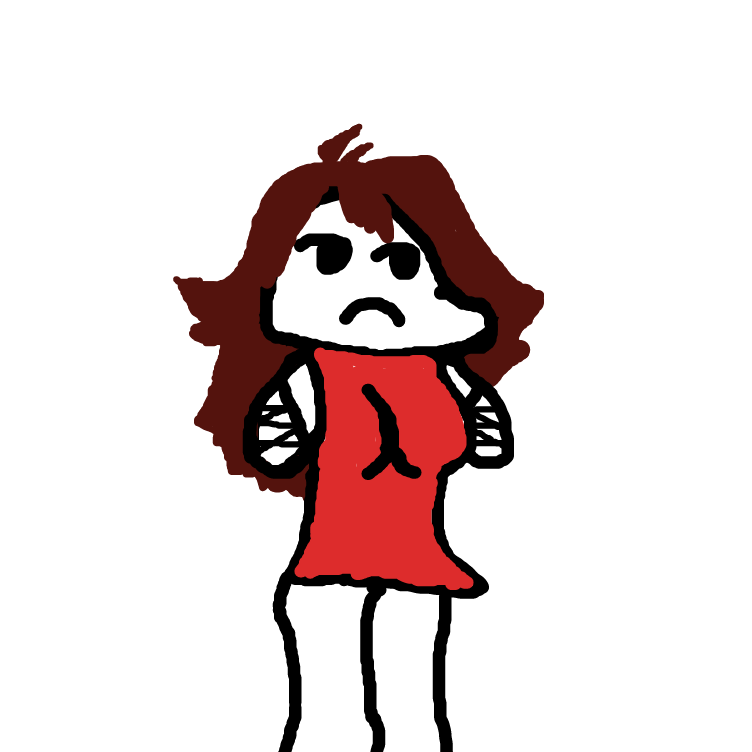 Drawing in Armless girlfriend fnf by altaccount9874