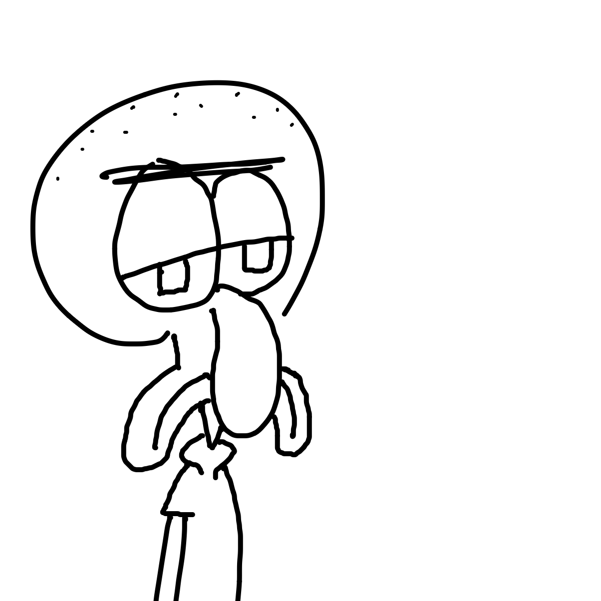 Drawing in DEATH TO PJ by String Cheese