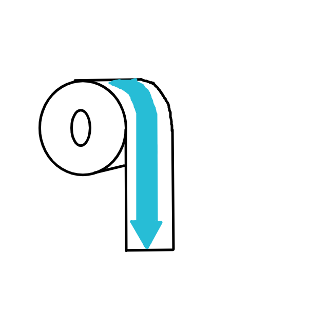 Drawing in avatar the airbender toilet paper by Dropington