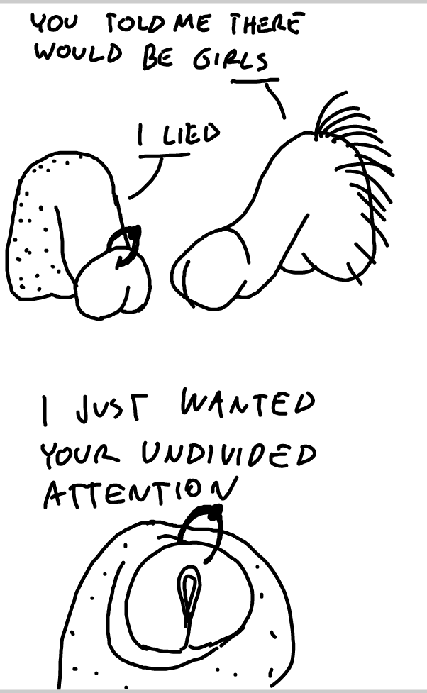 Drawing in DEATH TO PJ by Sabandija