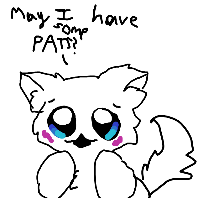 Cat wants pat - Online Drawing Game Comic Strip Panel by DawnTheFoxGirl