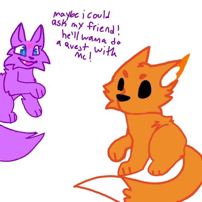 Drawing in Frenzy the Fluffy Fox! by OneWithTheShadows