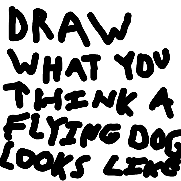 First panel in Flying Dog? drawn in our free online drawing game