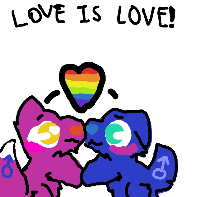 First panel in Draw a Cute Couple Challenge! drawn in our free online drawing game