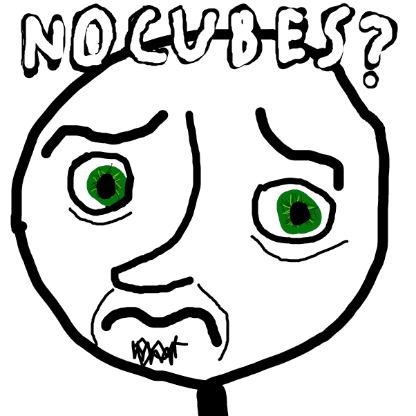 no cubes? - Online Drawing Game Comic Strip Panel by Ouvster