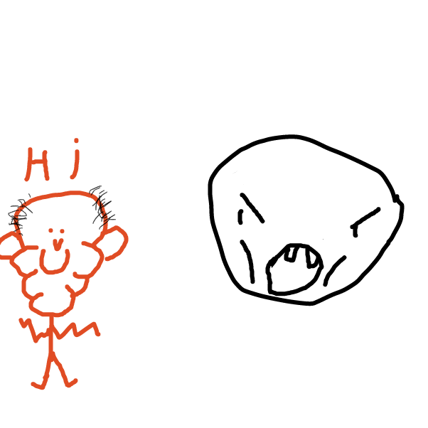 Drawing in hello stinky by Ouvster