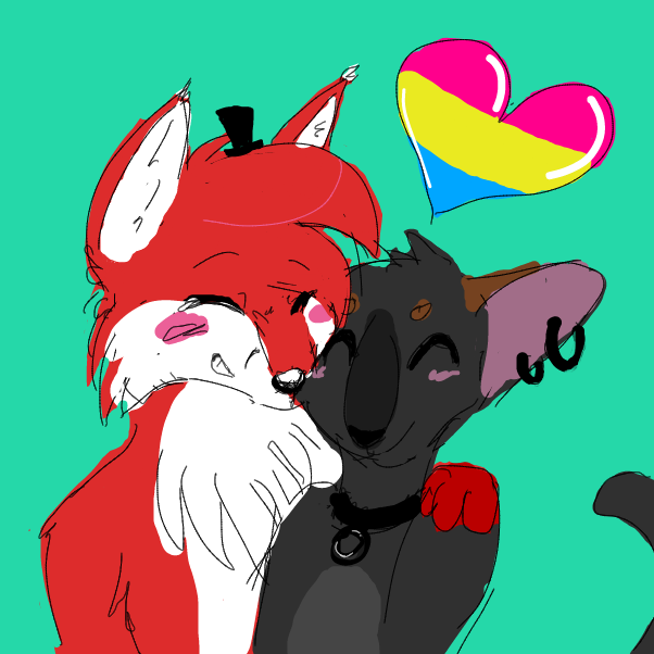 Sahchiko and Pine <3 Forever together
Also, a pan heart! - Online Drawing Game Comic Strip Panel by Pinely