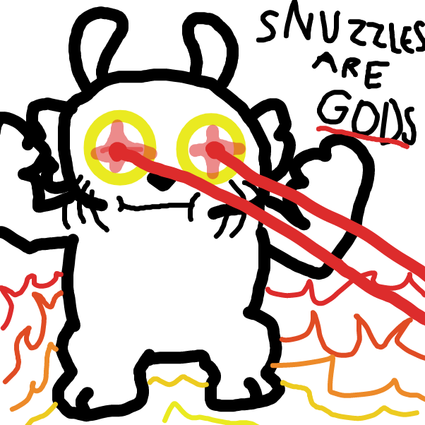 Lazer eyes! *pew pew* - Online Drawing Game Comic Strip Panel by DawnTheFoxGirl